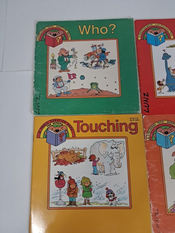 Discovery Toys Lot of 8 Children's Books Elementary Question Answer Who What gallery
