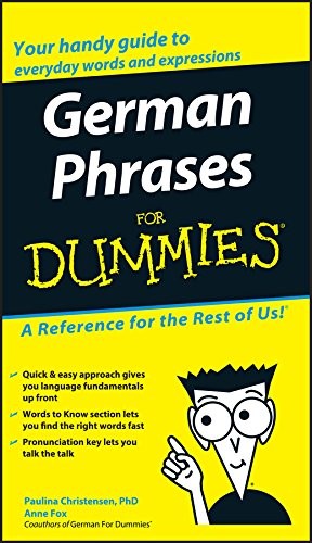GERMAN PHRASES FOR DUMMIES By Paulina Christensen & Anne Fox **Mint Condition**