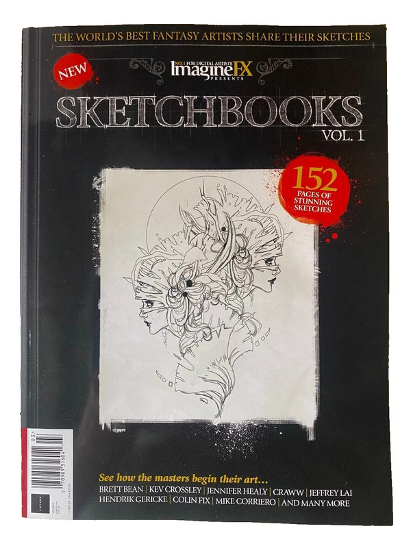 SKETCHBOOKS Vol 1 From IMAGINEFX # 162 Pages SEE HOW MASTERS BEGIN ART