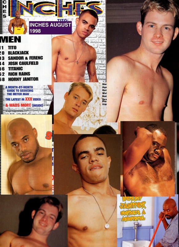 INCHES MAGAZINE 8-98 AUGUST 1998 HOT BLACK MEN SANDOR FERENCE TITO BLACKJACK JOS