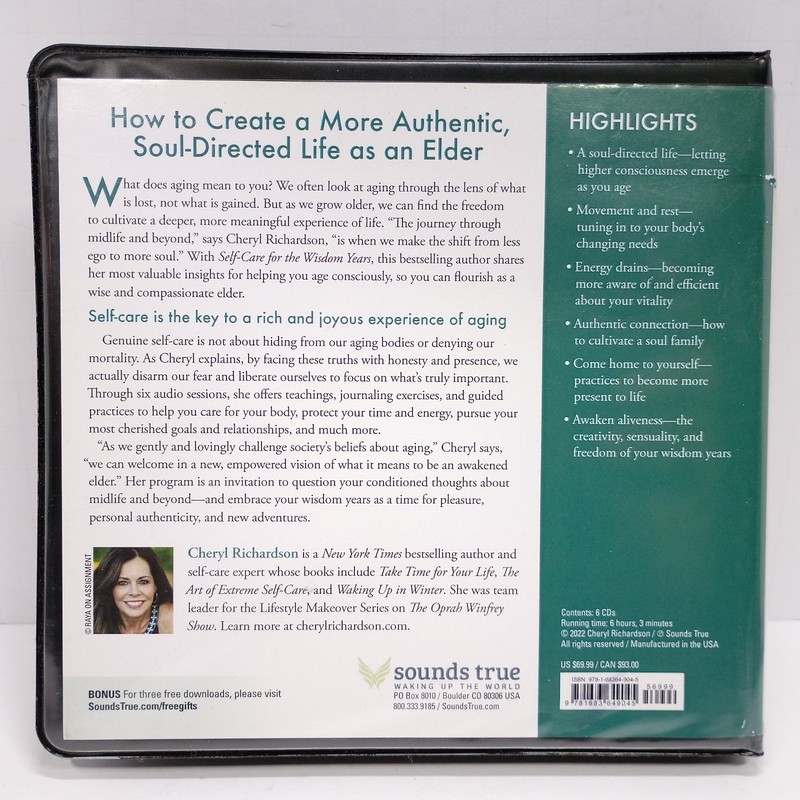 Cheryl Richardson Self-Care for the Wisdom Years (6 CD Audiobook, 2022) Self-Hel gallery
