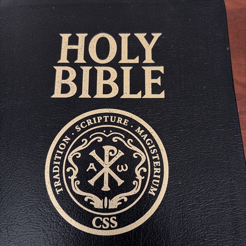 Holy Bible RSV Catholic Ed CSS Faux Leather St Benedict Press 2010 gallery