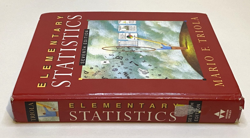 Elementary Statistics 7th Edition Hardcover Mario F Triola 1997 Textbook gallery