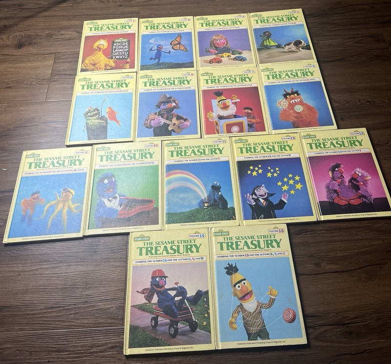 The Sesame Street Treasury Volumes 1-15, 1983 Vintage Complete Set
