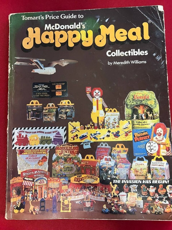 1992 MCDONALD HAPPY MEAL COLLECTIBLES Tomart’s Price Guide M. Williams Orig. B3
