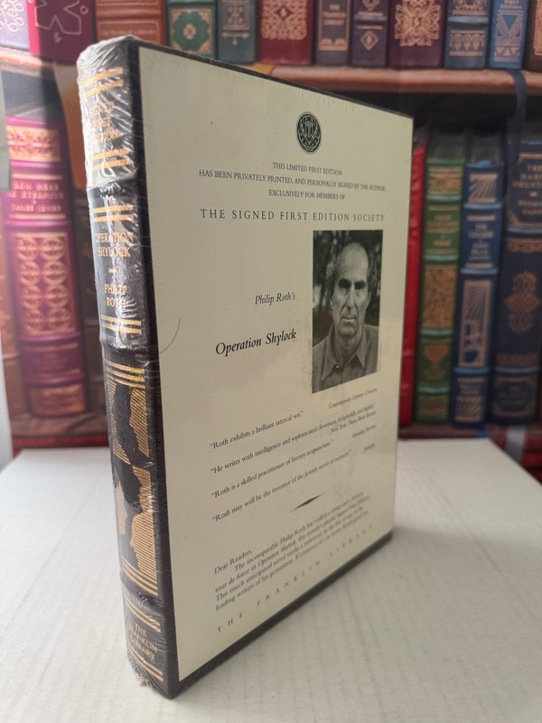 Operation Shylock Philip Roth SIGNED Franklin Library 1993 Leather
