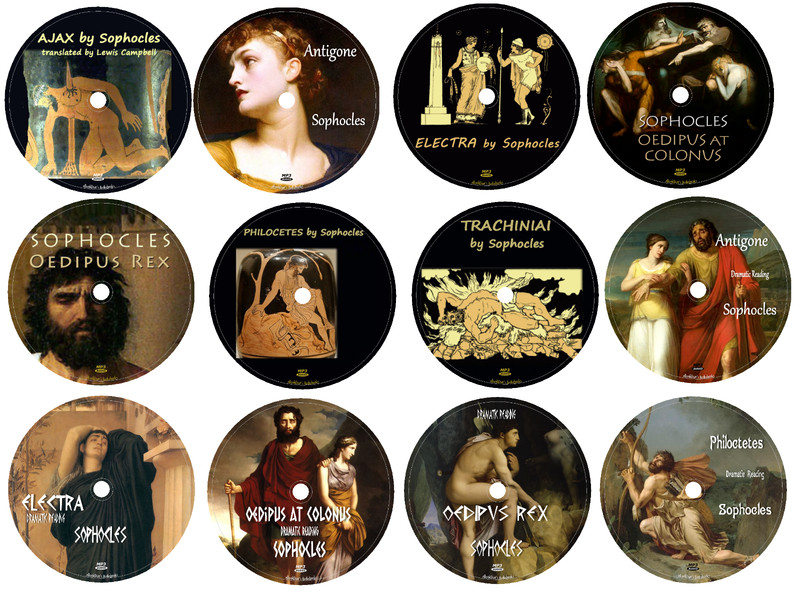 Sophocles 12 Greek Tragedies Audiobooks in 12 MP3 Audio CDs