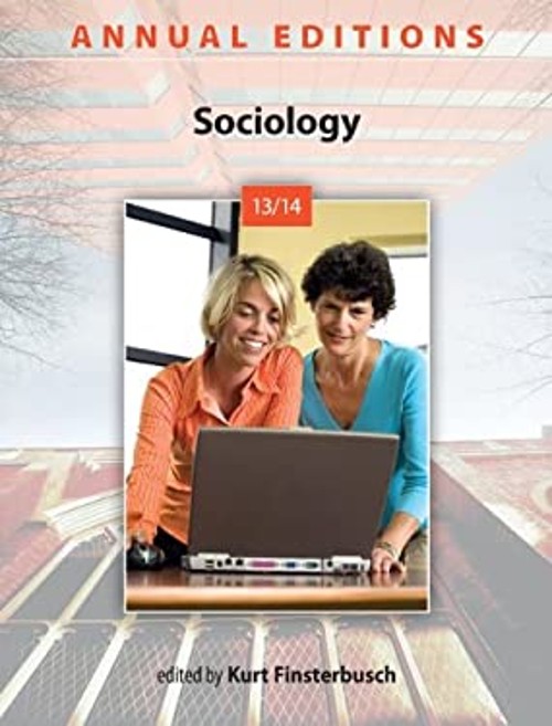 Annual Editions: Sociology 13/14 Paperback Kurt Finsterbusch
