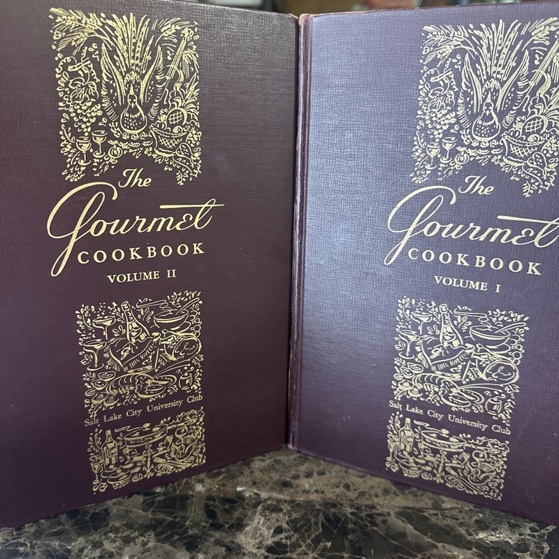 The Gourmet Cookbook by Gourmet, Inc 2 Volumes (1957, Hardcover)