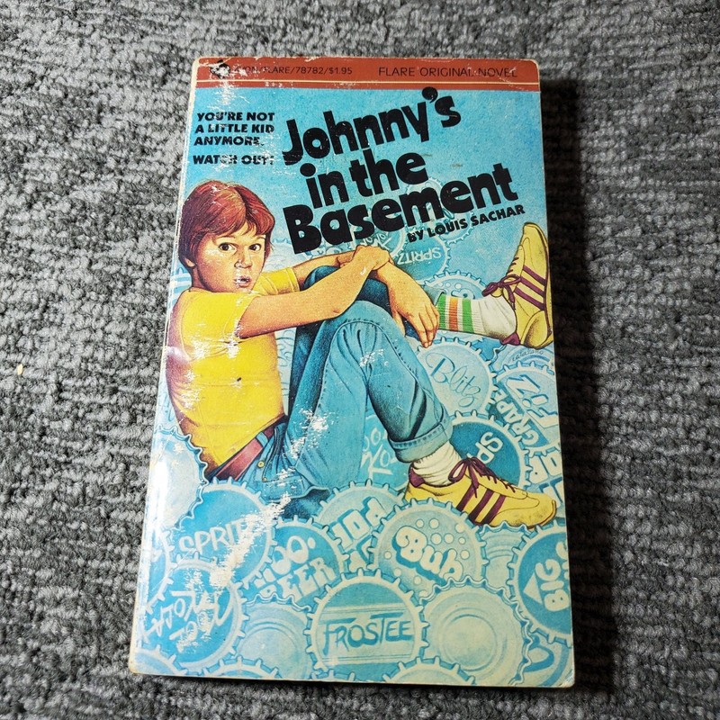 Johnny’s in the Basement Louis Sachar 1981 First Flare Printing Avon Books