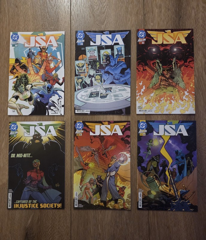JSA #1-6 Complete Infinity Inc VS The Justice Society Arc 1 2 3 4 5 6 DC All In