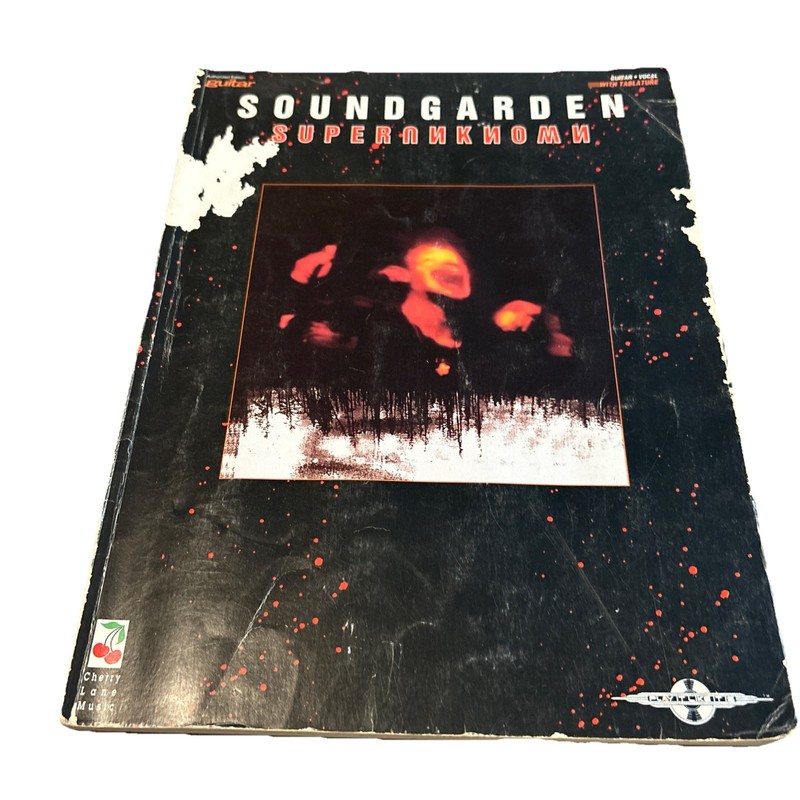 Soundgarden Superunknown Cherry Lane Music Songbook 1994 1st Guitar/Vocals Wear*