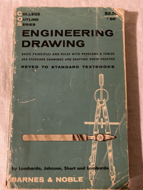 Engineering Drawing Barnes & Noble Paperback Book 1957