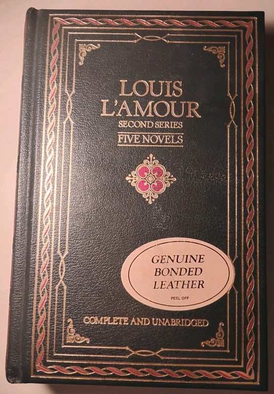 Louis L’Amour Five Novels Series II Bonded Leather Gilt Chatham River Press