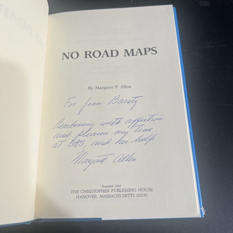 SIGNED 1st NO ROAD MAPS By Margaret P. Allen HC DJ 1993 WV History + Bonus gallery