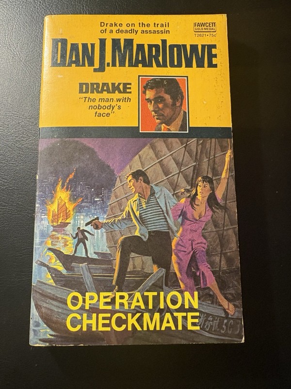 Drake Operation Checkmate Dan J Marlowe Gold Medal Pulp Crime Paperback 1972