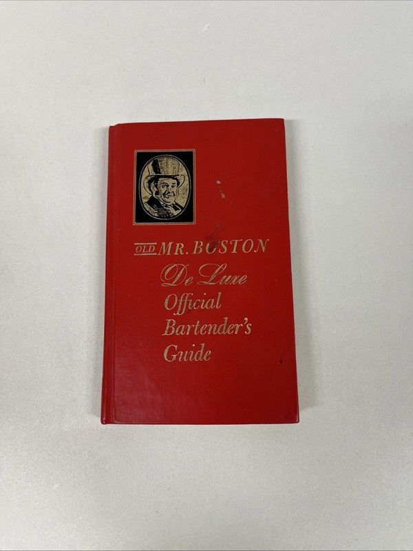 Vtg Old Mr Boston Bartender Guide Cocktail Book 1960s De Luxe Official Recipes