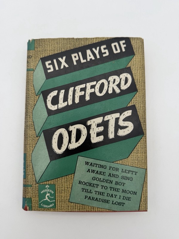 Six Plays of Clifford Odets Modern Library Hardcover Jacket