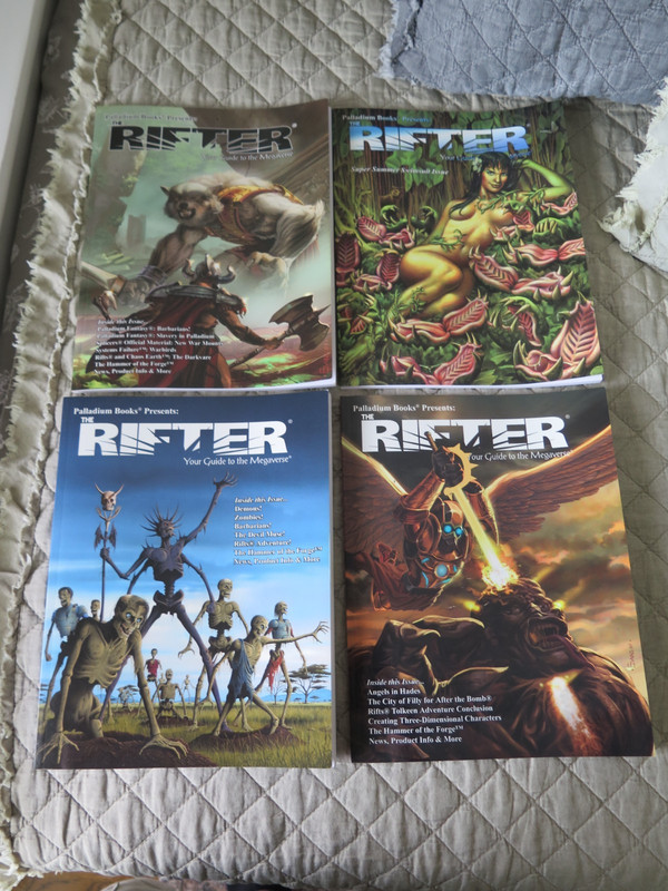 RIFTER LOT OF FOUR 38 39 40 41 RIFTS MEGAVERSE SOURCEBOOK SC PALLADIUM RARE OOP