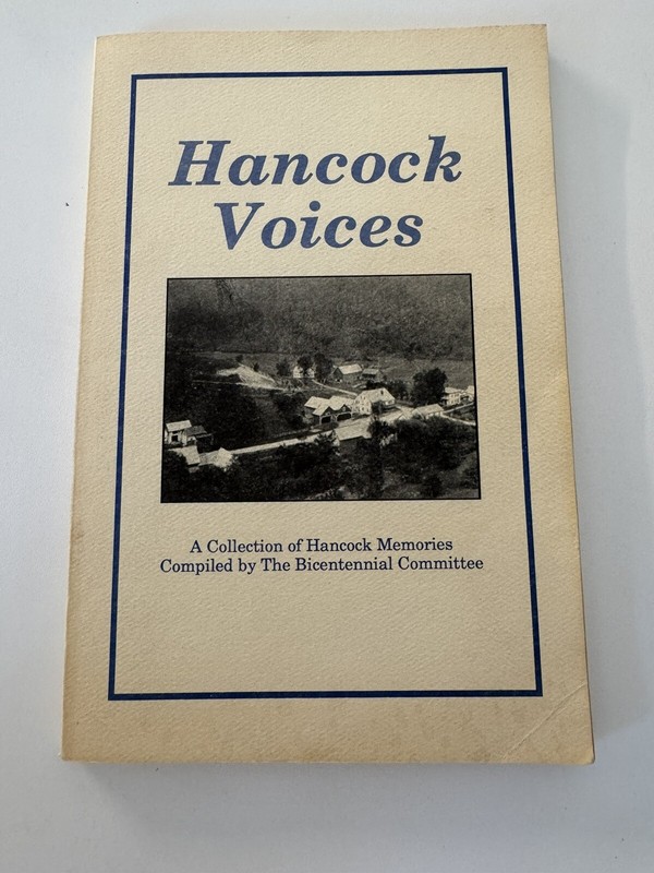 Hancock Voices – Vt Vermont 1991 Paperback 124 Pages