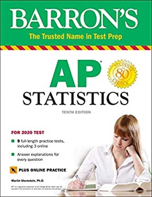 AP Statistics with Online Tests Paperback Martin Sternstein