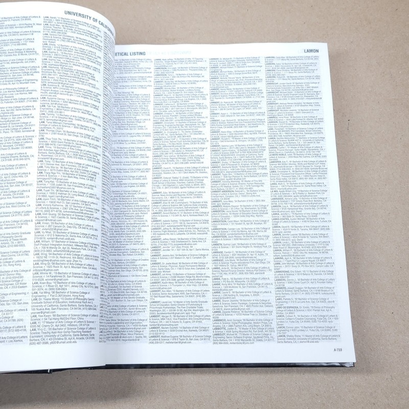 UC Santa Barbara Alumni 2021 Directory Hardcover Alumni Association gallery