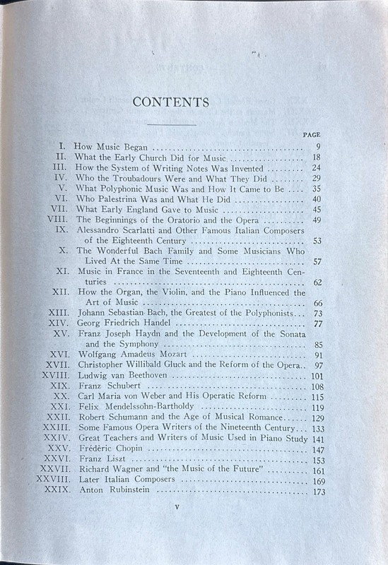 Vintage Standard History of Music James Francis Cooke Theodore Presser Map 1936 gallery
