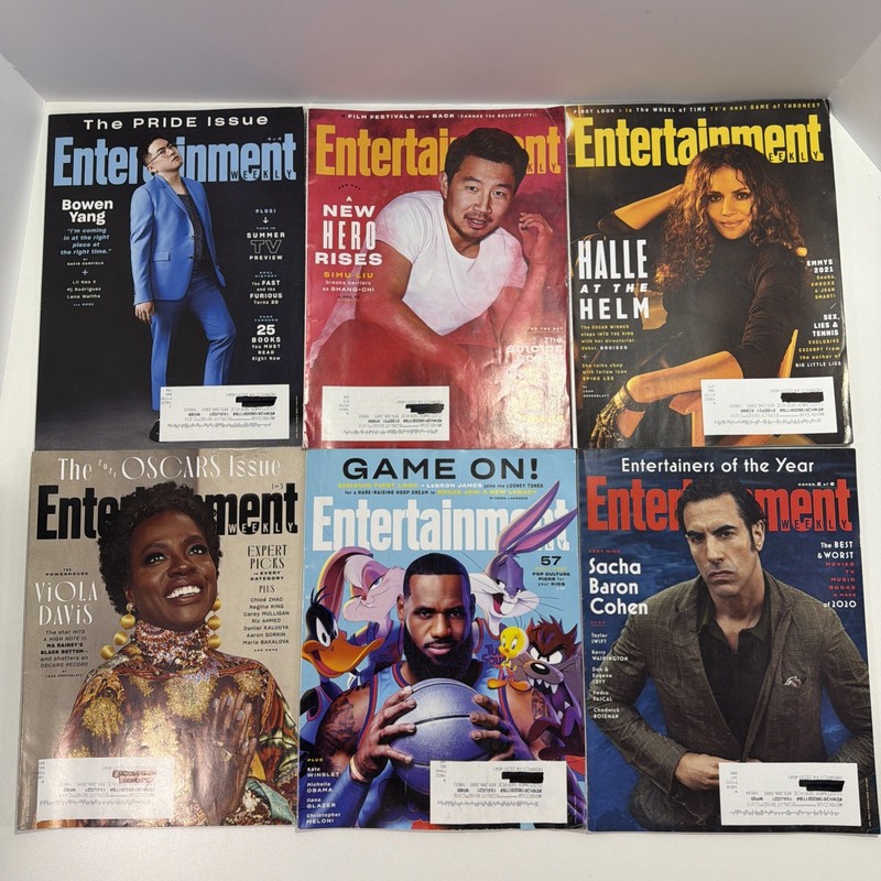 Entertainment Weekly Magazine 2021 Lot of 6 issues Celebrity Movies & TV