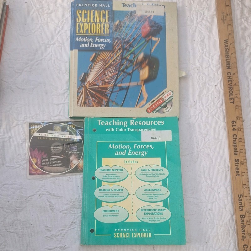 Prentice Hall Science Explorer Motion Forces Energy Teacher’s Ed, Resources & CD
