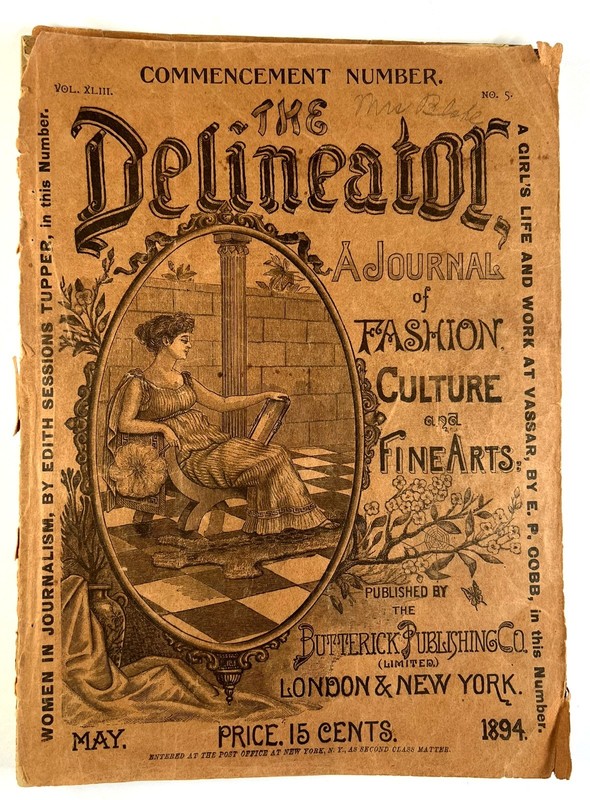 THE DELINEATOR MAY 1894 MAGAZINE FASHION CULTURE AND FINE ARTS JOURNALISM WOMEN