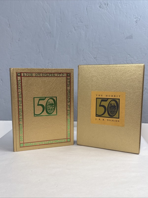 THE HOBBIT J.R.R. Tolkien 50th Anniversary Edition Gold Slipcase 1966 Rare Book