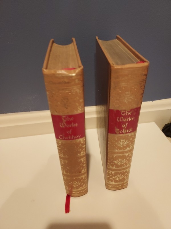 Blacks Readers Service Company Works Of Tolstoi and Works Of Chekhov Lot of 2