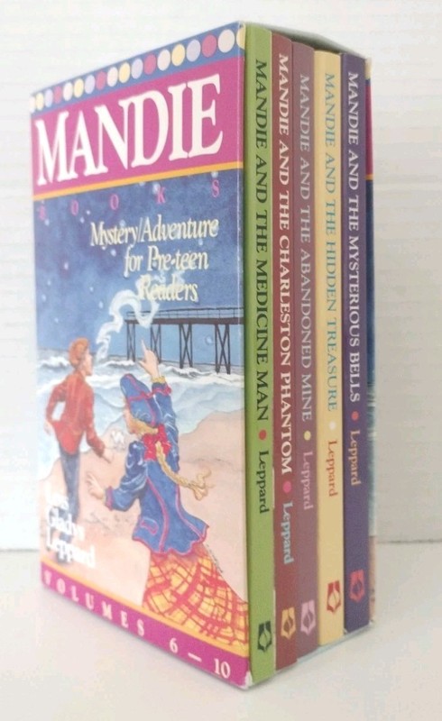 MANDIE by LOIS GLADYS LEPPARD lot of 5 paperback books, Boxed Set #6-#10