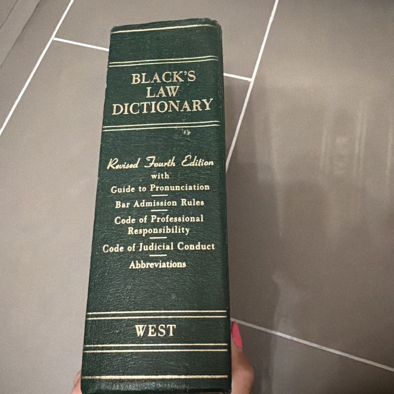 Blacks law dictionary 4th edition 1968-1975 revised edition/ West publishing gallery