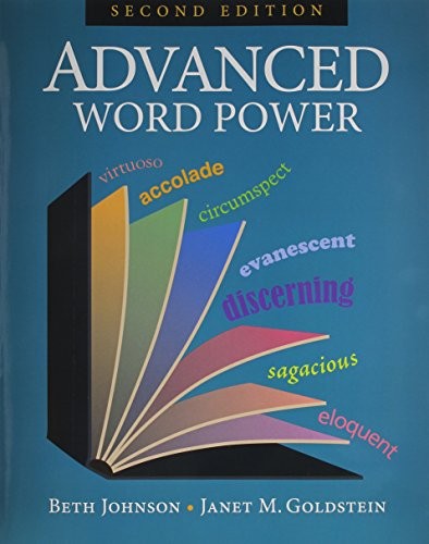 ADVANCED WORD POWER By Beth Johnson & Janet M. Goldstein **Mint Condition**