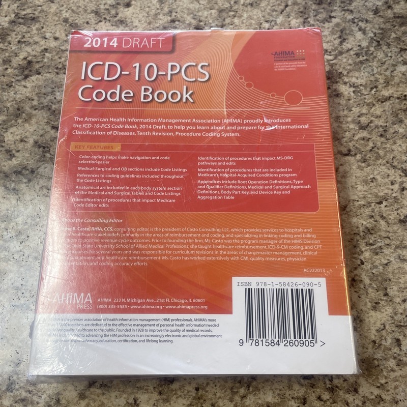 ICD-10-PCS CODE BOOK, 2014 DRAFT By Anne B. Casto New gallery
