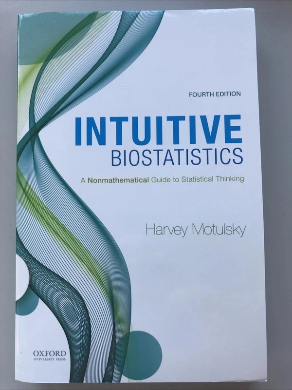Intuitive Biostatistics A Nonmathematical Guide to Statistical Thinking Fst Ship gallery