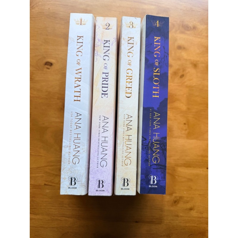 Ana Huang Kings of Sin Series Books 1-4 Bundle King of Wrath Pride Greed Sloth gallery