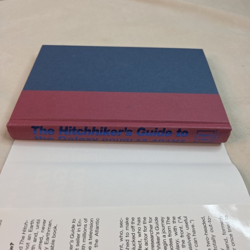 The Hitchhiker's Guide to the Galaxy Douglas Adams 1st Edition/1st Reprint HCDJ gallery