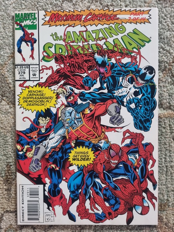 Amazing Spider-man #379 Maximum Carnage 7 1993 Marvel comics