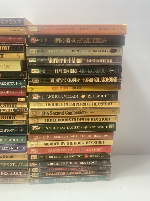 NERO WOLFE Rex Stout/ Robert Goldsmith mysteries PB Lot Of 61 No Duplicates gallery