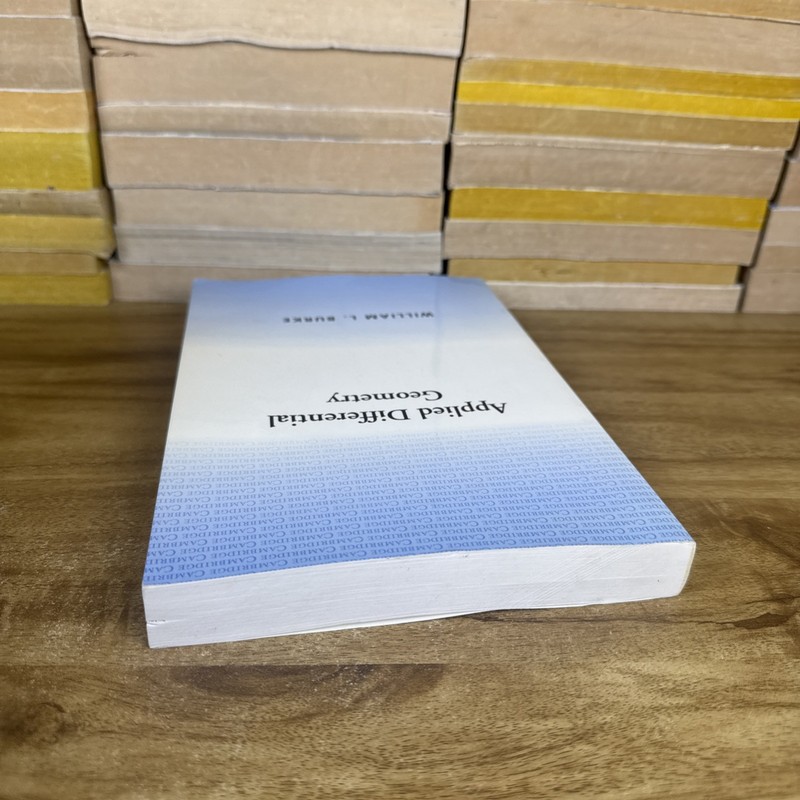 Applied Differential Geometry - William L. Burke - Cambridge University Press gallery