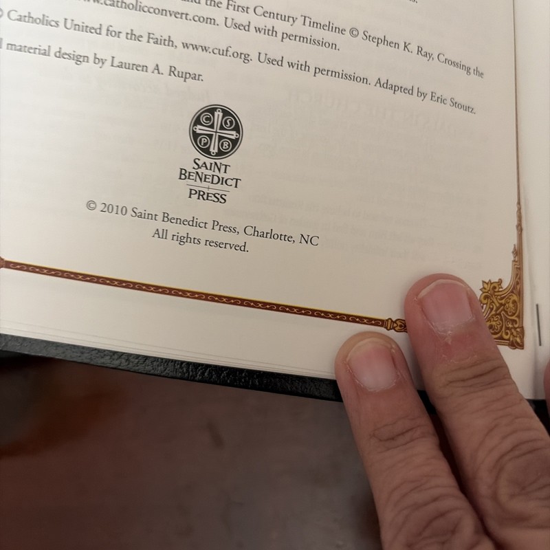 Holy Bible RSV Catholic Ed CSS Faux Leather St Benedict Press 2010 gallery