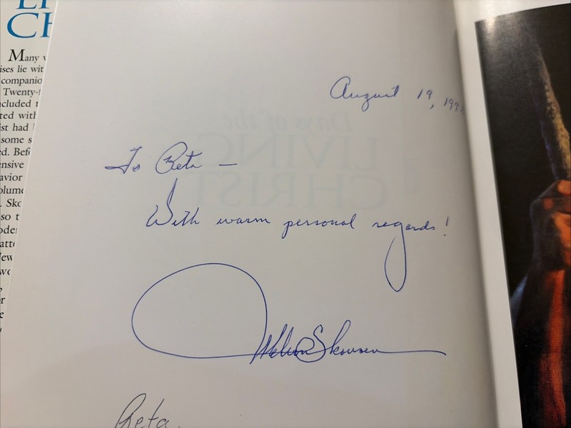 SIGNED! Days of the Living Christ Vol 1 Skousen 1st Mormon LDS gallery