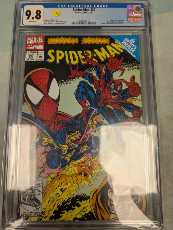Spider-Man #24 (1992) 🔑Doppelganger 1st App (30th Anniversary) cgc 9.8