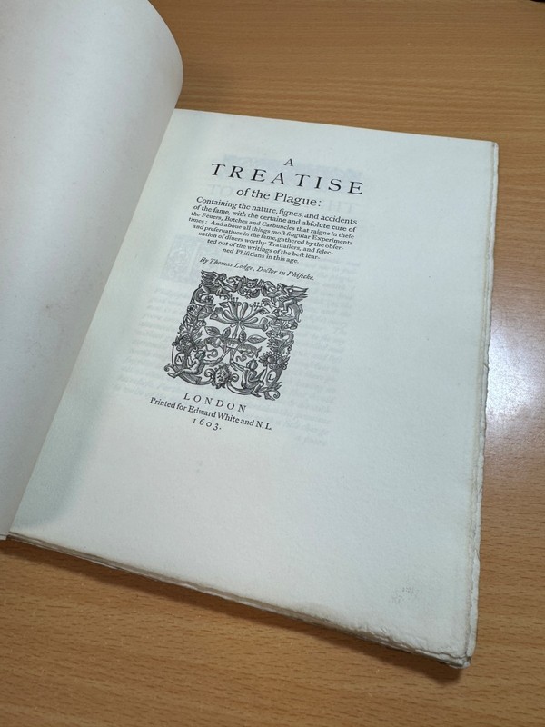 A Treatise of the Plague LIV - Seventh Year by Thomas Lodge 1880 Paperback gallery