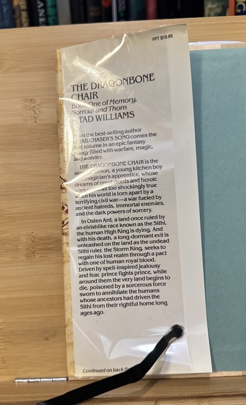 The Dragonbone Chair - Tad Williams - First Edition/1st Print, 1988 Hardcover, G gallery