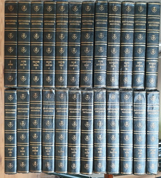 Encyclopedia Britannica 1949 Complete Set 24 Volumes hardcover - Printed in USA gallery