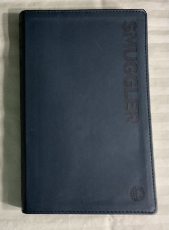 Voice of the Martyrs Bible Smuggler Bible (soft Leather-like covers), Navy