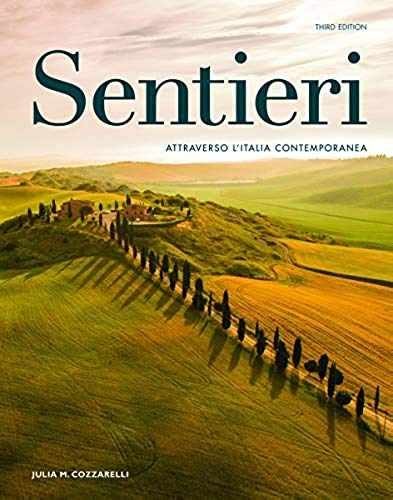 Sentieri 3rd edition – Unknown Binding, by Julia M. Cozzarelli – Acceptable w